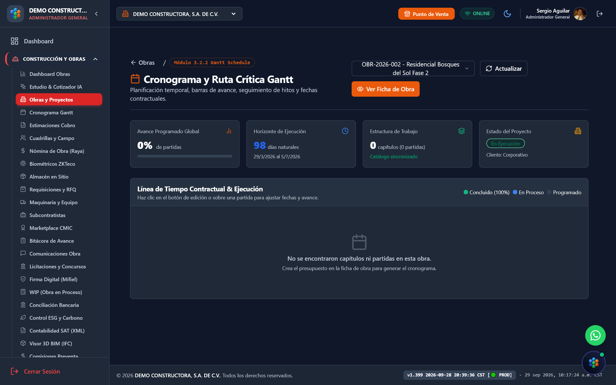 Cronograma Gantt Interactivo
